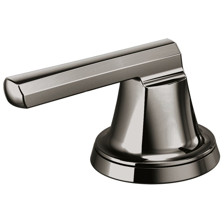 Handle Kit Levoir Zinc 2 Low Lever ADA Brilliance Black Onyx for Widespread Lavatory 3-3/4 Inch - Image 1