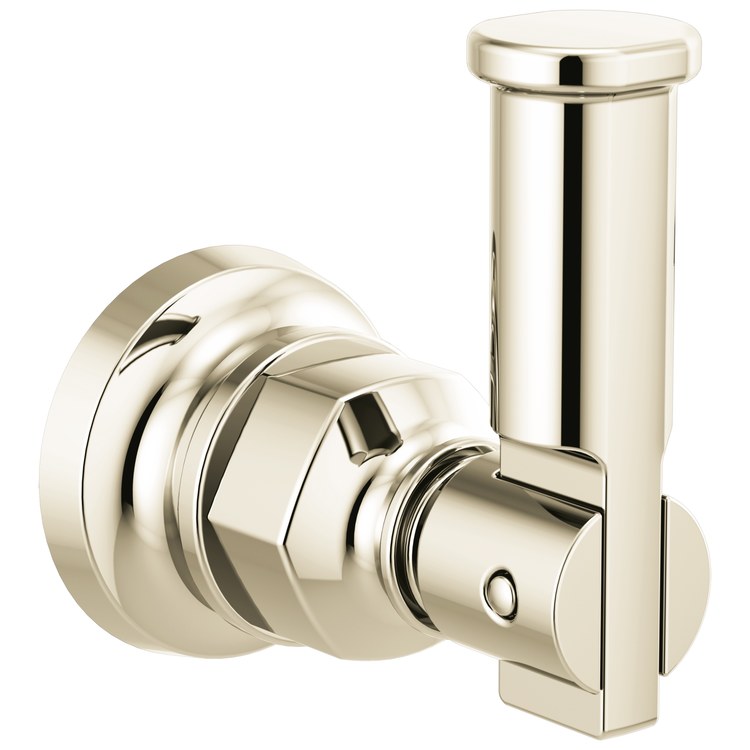 Robe Hook Invari Single Brilliance Polished Nickel 3-1/8 Inch 2-7/8 Inch Wall Mount Metal - Image 1