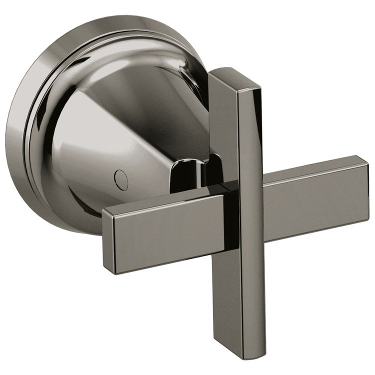 Handle Kit Levoir Brass 2 Cross Brilliance Black Onyx ADA for Wall Mount Tub Filler 3-3/4 Inch - Image 1