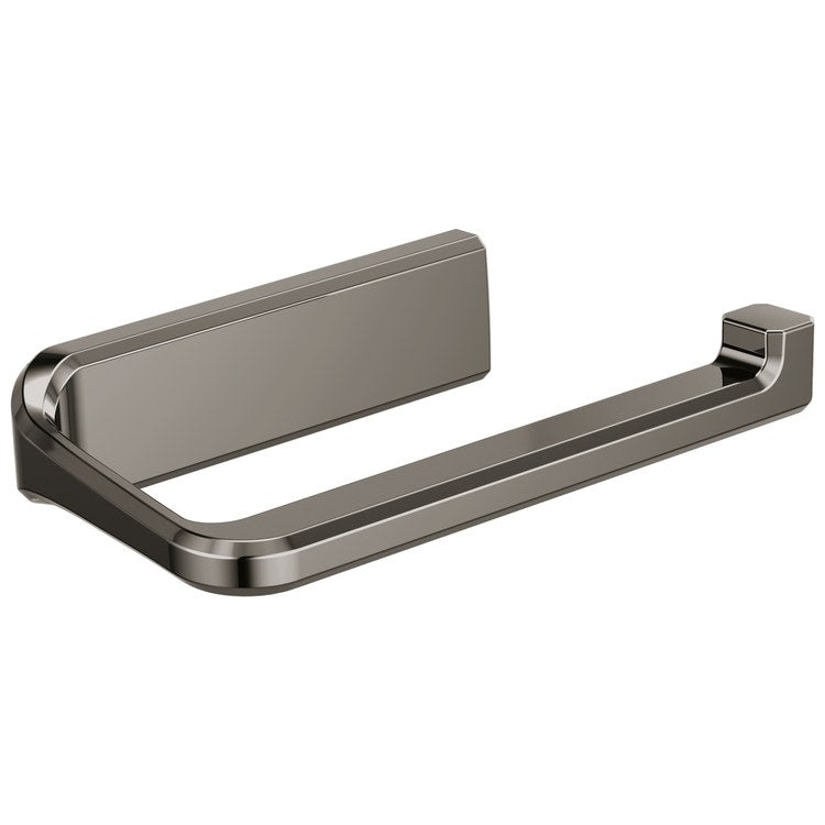 Toilet Paper Holder Levoir Brilliance Black Onyx Zinc 6-1/4 Inch 3-7/16 Inch Wall Mount - Image 1