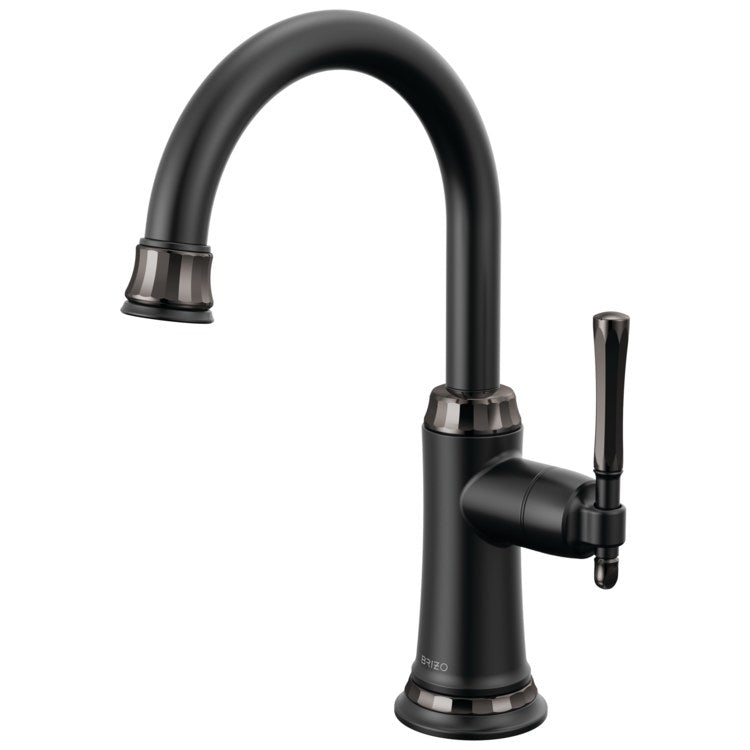 Beverage Faucet Tulham 1 Lever ADA Matte Black/Brilliance Black Onyx Arc 360 DEG Swivel 1 Hole 1.5 Gallons per Minute - Image 1