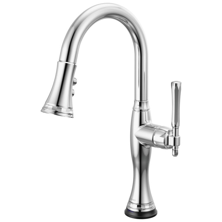 Prep Faucet Tulham SmartTouch Technology 1 Lever ADA Polished Chrome Pull Down 2 Function Wand Aerated Stream/Spray 360 DEG Swivel 1.8 Gallons per Minute - Image 1