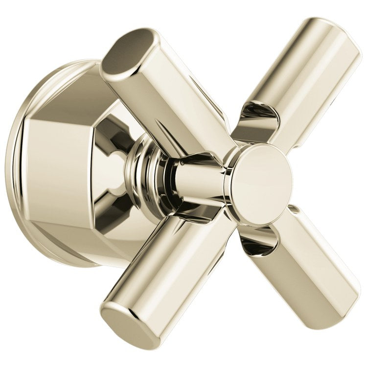 Handle Kit Invari Zinc 1 Cross Brilliance Polished Nickel for Pressure Balance Trim 4 Inch - Image 1