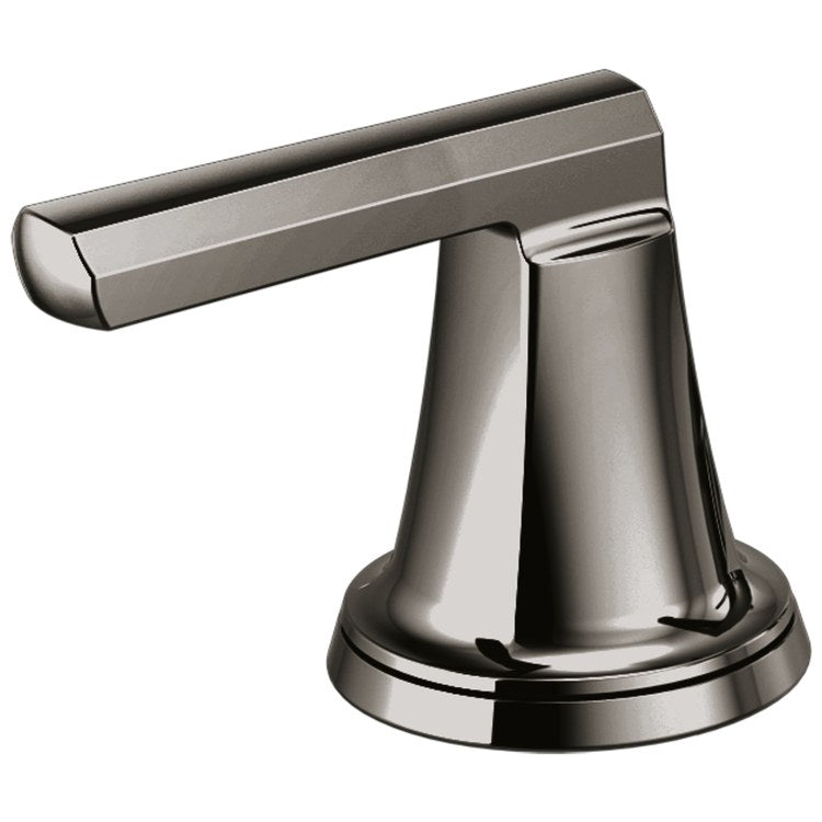 Handle Kit Levoir Brass 2 Lever Brilliance Black Onyx ADA for Roman Tub Filler 3-3/4 Inch - Image 1