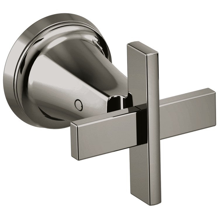 Handle Kit Levoir Zinc 2 Cross Brilliance Black Onyx ADA for Widespread Faucet 2-13/16 Inch - Image 1