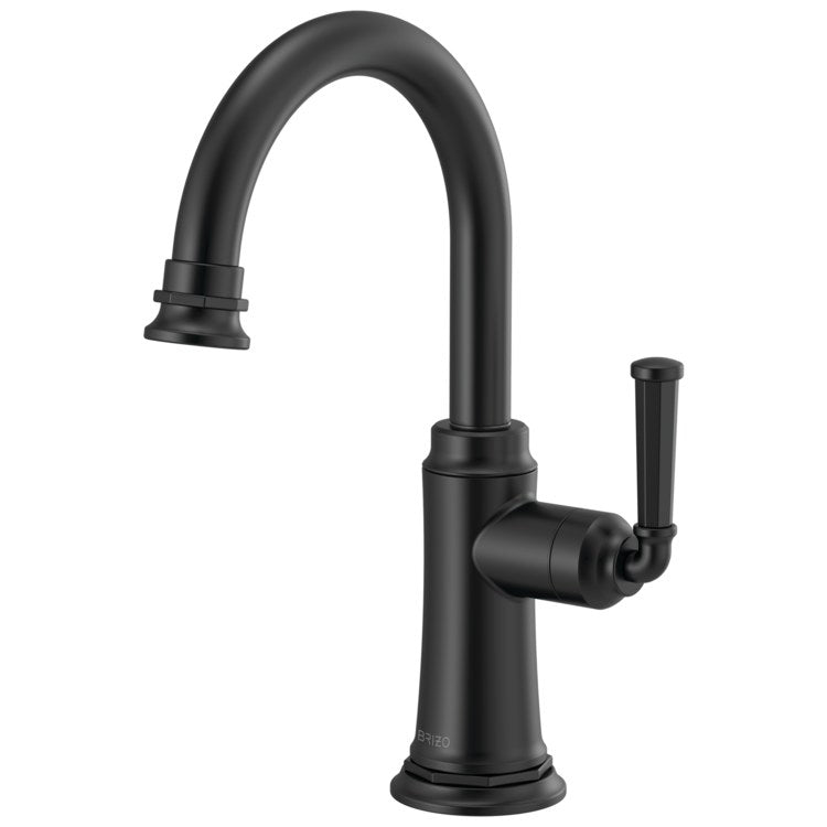 Beverage Faucet Rook Cold Water 1 Lever ADA Matte Black 360 DEG Swivel 1 Hole 1.5 Gallons per Minute - Image 1