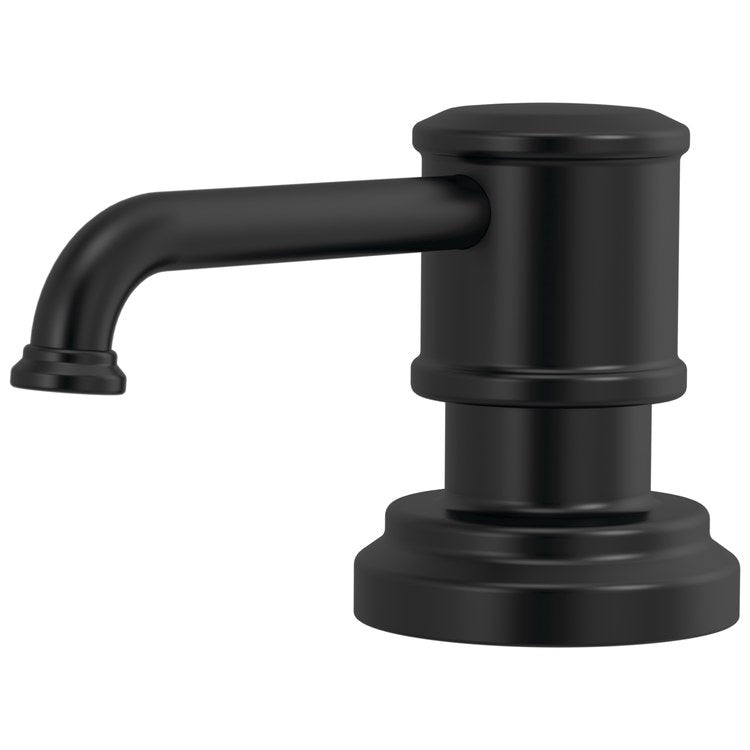 Soap Dispenser Artesso Matte Black Deck Mount Plastic Metal Pump 15 Ounce