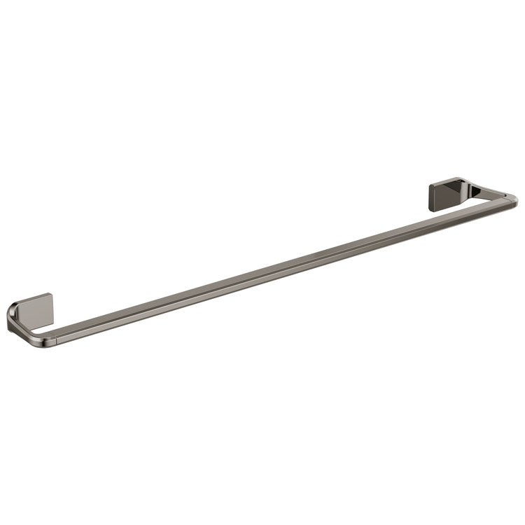 Towel Bar Levoir 24 Inch Single Brilliance Black Onyx Metal 3-7/16 Inch Wall Mount