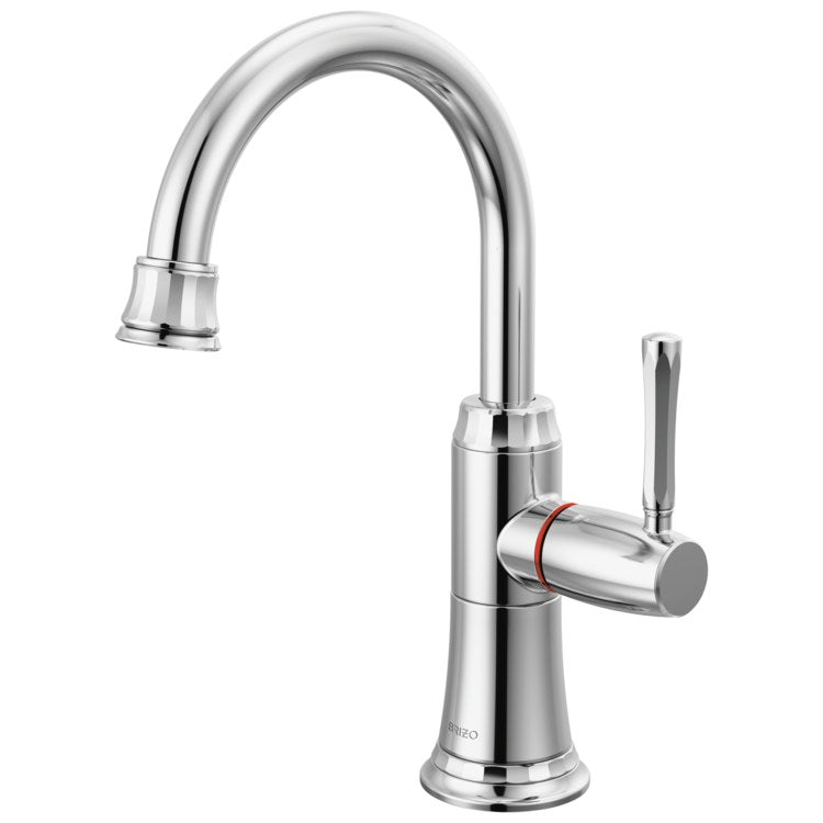 Beverage Faucet Tulham Instant Hot 1 Lever ADA Polished Chrome Arc 360 DEG Swivel 1 Hole 1.0 Gallons per Minute - Image 1