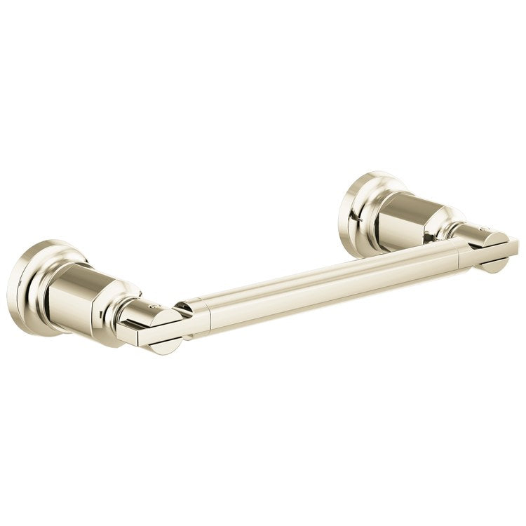 Towel Bar Invari 8 Inch Mini Brilliance Polished Nickel Zinc 3-9/16 Inch Wall Mount - Image 1
