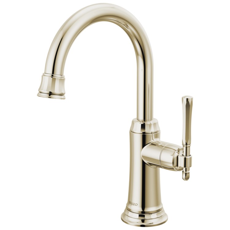 Beverage Faucet Tulham 1 Lever ADA Brilliance Polished Nickel Arc 360 DEG Swivel 1 Hole 1.5 Gallons per Minute - Image 1