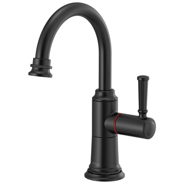 Beverage Faucet Rook Instant Hot 1 Lever ADA Matte Black 360 DEG Swivel 1 Hole 1.0 Gallons per Minute - Image 1