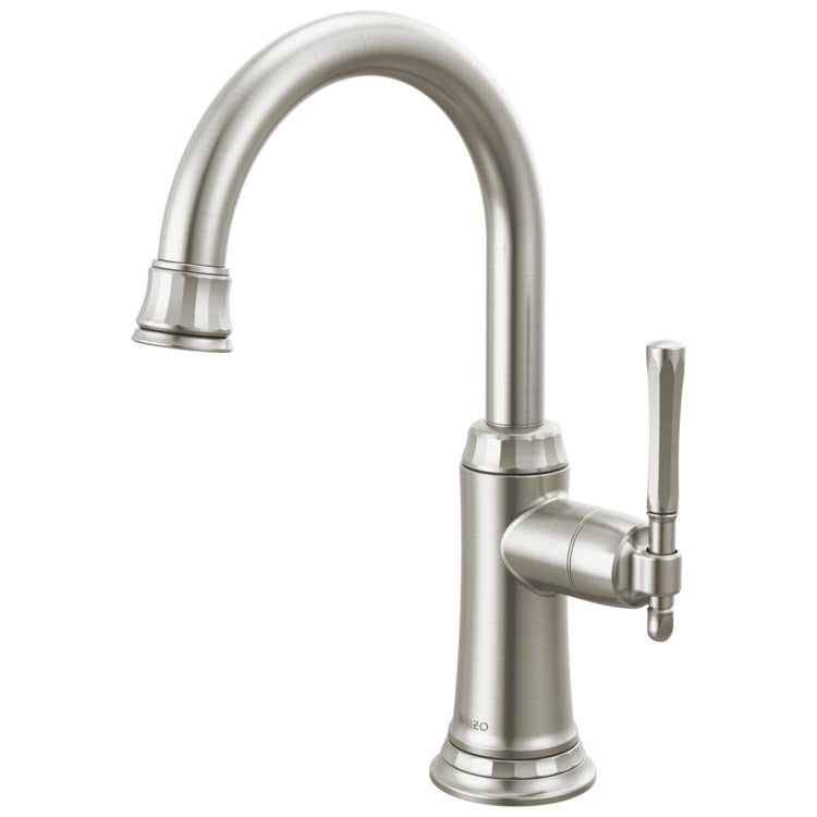 Beverage Faucet Tulham 1 Lever ADA Brilliance Stainless Arc 360 DEG Swivel 1 Hole 1.5 Gallons per Minute - Image 1