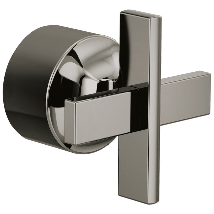 Handle Kit Levoir Zinc 1 Cross ADA Brilliance Black Onyx for Sensori Thermostatic Valve Trim 2-29/32 Inch - Image 1