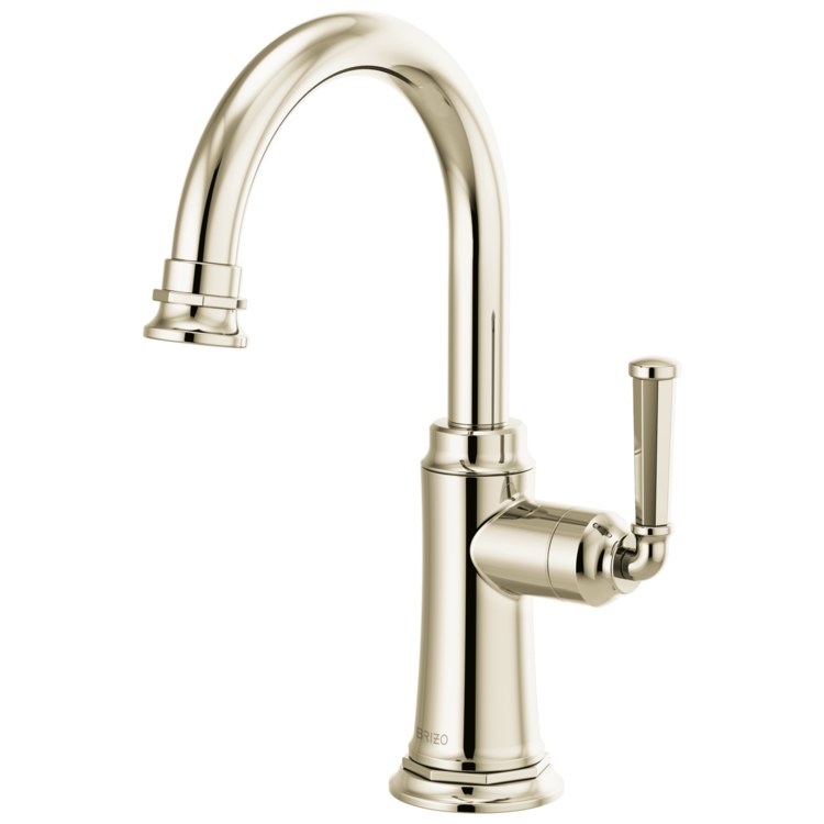Beverage Faucet Rook Cold Water 1 Lever ADA Brilliance Polished Nickel 360 DEG Swivel 1 Hole 1.5 Gallons per Minute - Image 1