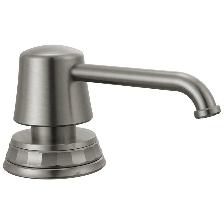 Soap Dispenser Tulham Brilliance Luxe Steel Deck Mount Plastic Metal with Lotion Pump 15 Ounce - Image 1