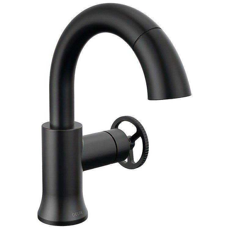 Lavatory Faucet Trinsic 1 Wheel WaterSense/CALGreen Matte Black 1.2 Gallons per Minute Deck Fixed Metal Pop-Up 1/3 Hole MagnaTite Docking - Image 1