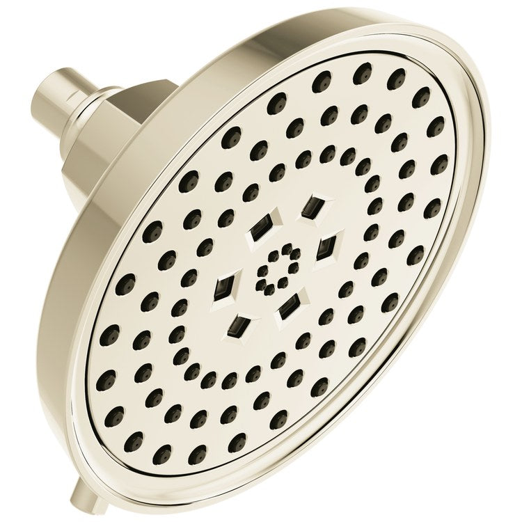 Showerhead Invari 4 Functions Brilliance Polished Nickel 7-1/2 Inch 1.75 Gallons per Minute H2Okinetic Round - Image 1