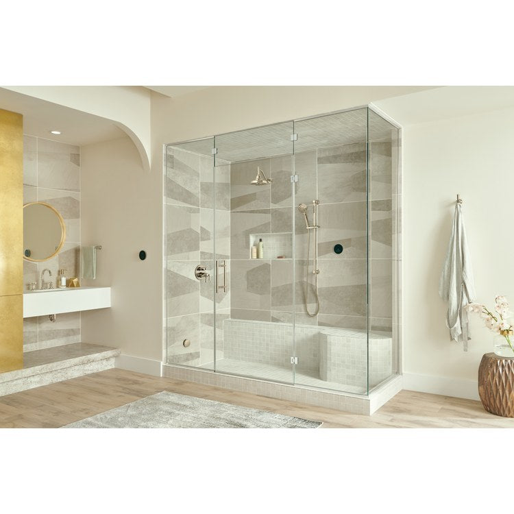 Thermostatic Trim Invari Tempassure Valve with Integrated 6 Function Diverter 3 Lever Brilliance Polished Nickel ADA for 3 Shower Applications - Image 3