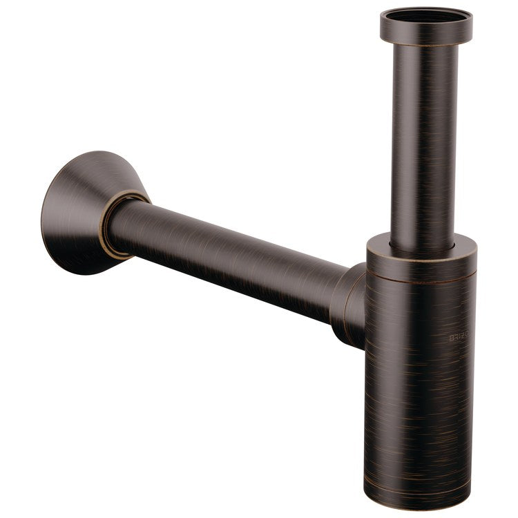 Bottle Trap with Flange Brass Venetian Bronze 12 Inch - Image 1
