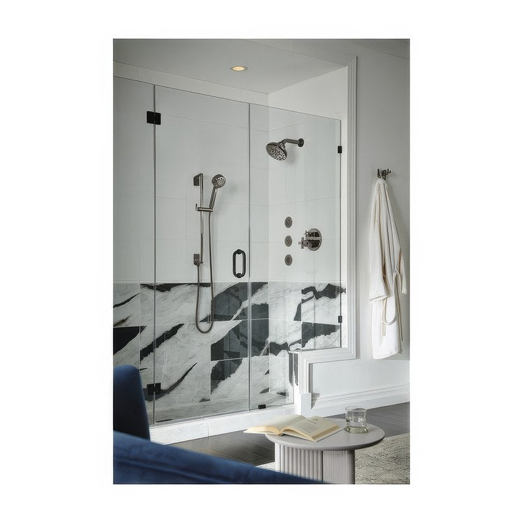 Handshower Set Levoir Brilliance Black Onyx 4 Function WaterSense ADA 1.75 Gallons per Minute 27-11/16 Inch Slide Bar - Image 2