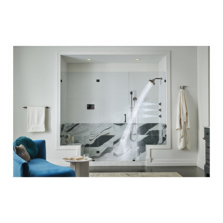 Handshower Set Levoir Brilliance Black Onyx 4 Function WaterSense ADA 1.75 Gallons per Minute 27-11/16 Inch Slide Bar - Image 3