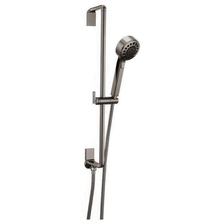 Handshower Set Levoir Brilliance Black Onyx 4 Function WaterSense ADA 1.75 Gallons per Minute 27-11/16 Inch Slide Bar - Image 1