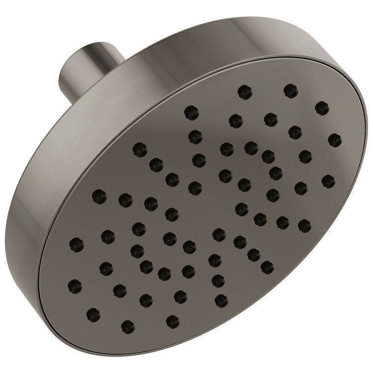 Showerhead Universal Showering 1 Functions Wall Mount Brilliance Black Onyx 5 Inch 2.5 Gallons per Minute Linear Round - Image 1