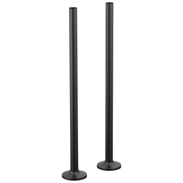 Tub Filler Union Kintsu Floor Mount Riser Matte Black Brass for T70310-XXLHP Body Assembly and T7030X-XX Trim Kit 4-1/2 Inch - Image 1