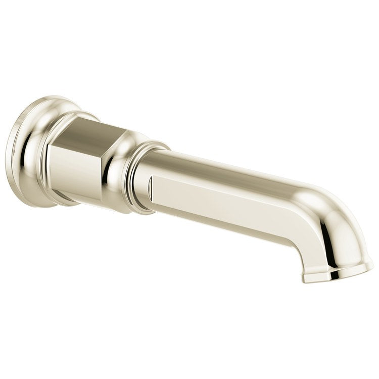 Tub Spout Invari Non-Diverter Brilliance Polished Nickel 18 Gallons per Minute Brass 1/2 Inch NPT - Image 1