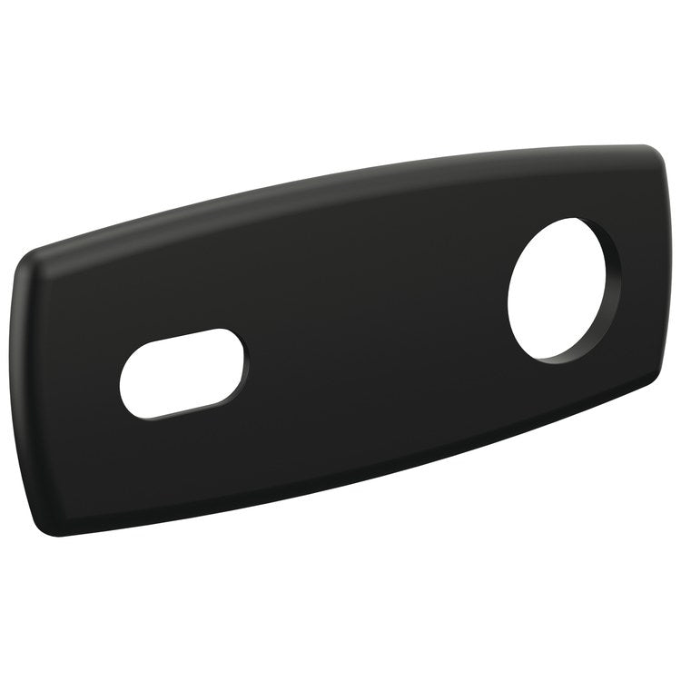 Cover Plate Allaria Wall Mounted Single Handle Matte Black Zinc for Escutcheon Plate - Image 1