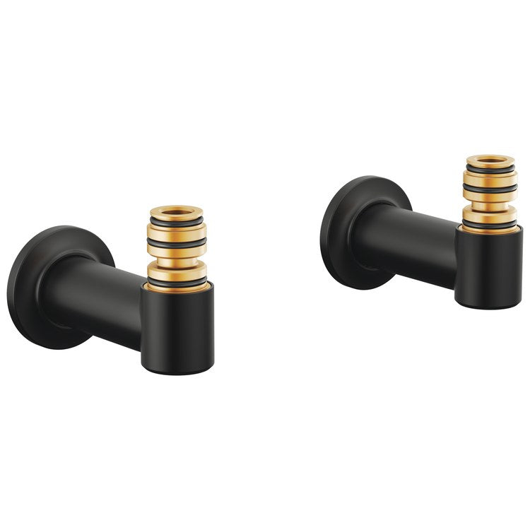 Tub Filler Union Kintsu Wall Mount Matte Black Brass for T70310-XXLHP Body Assembly and T7030X-XX Trim Kit 4-3/4 Inch - Image 1