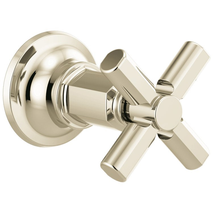 Volume Control Trim Invari Sensori 1 Cross Brilliance Polished Nickel ADA Brass 2-3/4 Inch - Image 1
