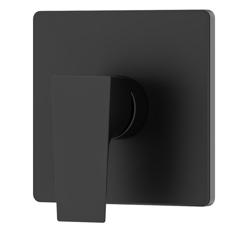 Diverter Trim Verity Valve Matte Black 1 Lever ADA with Screwless Escutcheon Metal 5 Inch - Image 1