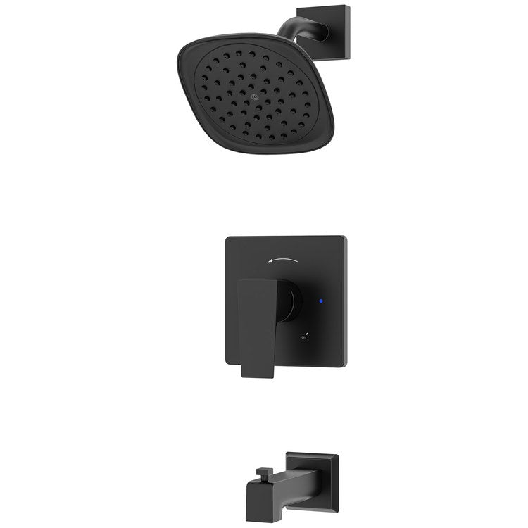 Tub and Shower Trim Verity HydroMersion 2 Lever Matte Black ADA 2.0 Gallons per Minute - Image 1