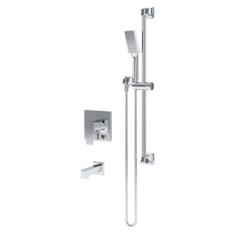 Tub and Shower Trim Verity HydroMersion Versaflex Integral Diverter 2 Lever Polished Chrome ADA 2.0 Gallons per Minute for S16 or S26 Series Symmons Temptrol Valve Required - Image 1