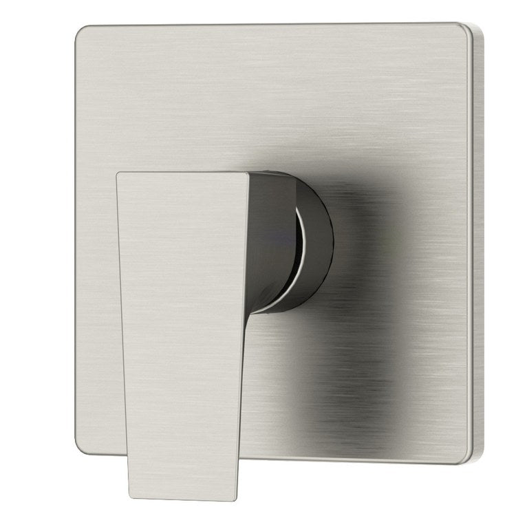 Diverter Trim Verity Valve Satin Nickel 1 Lever ADA with Screwless Escutcheon Metal 5 Inch - Image 1