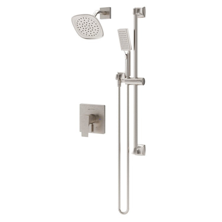 Shower Trim Verity with Handshower HydroMersion Versaflex 2 Lever Satin Nickel ADA 2.0 Gallons per Minute for S16 or S26 Series Symmons Temptrol Valve Required - Image 1