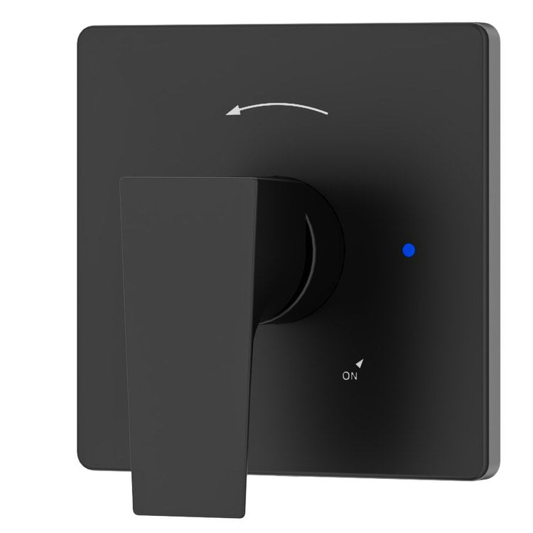Shower Valve Trim Verity Matte Black ADA - Image 1