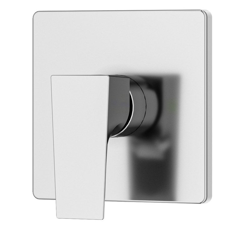 Diverter Trim Verity Valve Polished Chrome 1 Lever ADA with Screwless Escutcheon Metal 5 Inch - Image 1