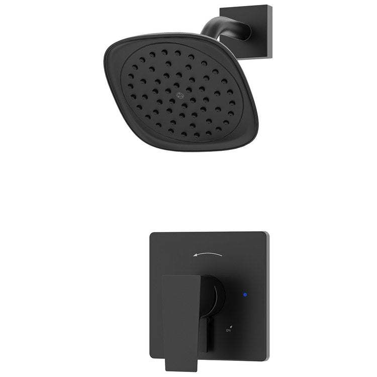 Shower Trim Verity HydroMersion Versaflex 2 Lever Matte Black ADA 2.0 Gallons per Minute for S16 or S26 Series Symmons Temptrol Valve Required - Image 1