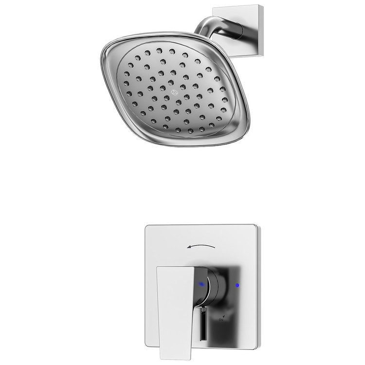 Shower Trim Verity HydroMersion Versaflex Less Showerhead 2 Lever Polished Chrome ADA 2.0 Gallons per Minute for S16 or S26 Series Symmons Temptrol Valve Required - Image 1