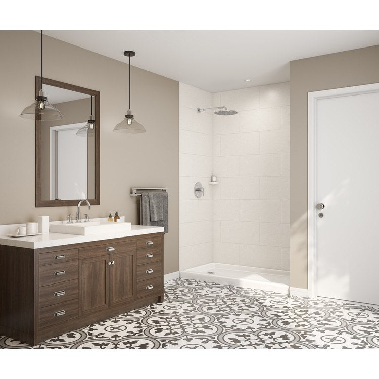 Shower Wall Kit Traditional Subway Tile Glue Up 36 x 62 x 84 Inch Birch Swanstone - Image 3