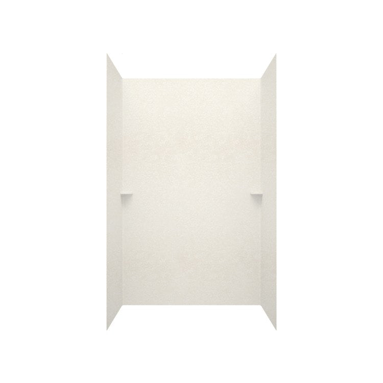 Shower Wall Kit Smooth Glue Up 36 x 62 x 96 Inch Tahiti White Swanstone - Image 1
