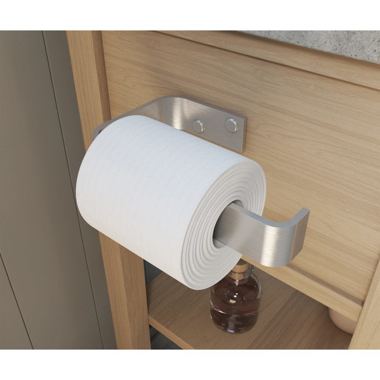 Toilet Paper Holder Odile Suite Brushed Chrome Aluminum 3-1/2 Inch Wall Mount - Image 1