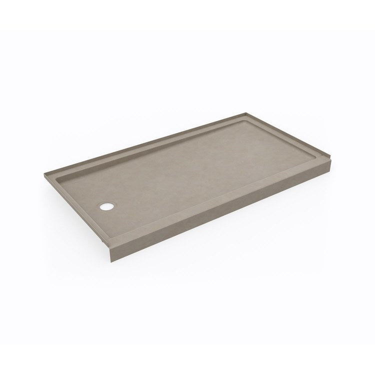 Shower Base Alcove Limestone 32 x 60 Inch Swanstone Right Drain Pebbled Slip Resistant Bottom - Image 1