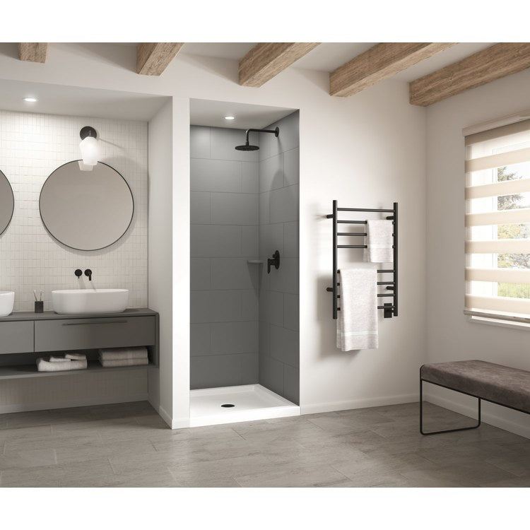 Shower Wall Kit Traditional Subway Tile Glue Up 36 x 62 x 84 Inch Ash Gray Swanstone - Image 3
