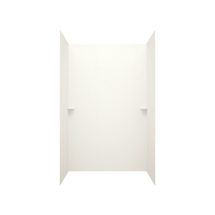 Shower Wall Kit Smooth Glue Up 36 x 62 x 96 Inch Bisque Swanstone - Image 1
