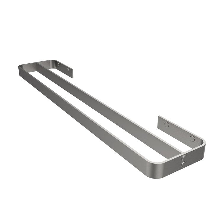 Towel Bar Odile Suite 24 Inch Double Brushed Chrome Brass Wall Mount - Image 2