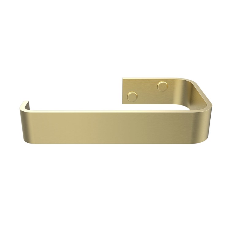Toilet Paper Holder Odile Suite Brushed Gold Aluminum 3-1/2 Inch Wall Mount - Image 3